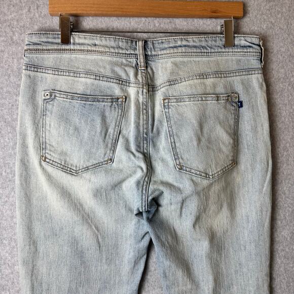 Anthropologie Pilcro Boyfriend Jeans Womens 29 Straight Leg Boho Grunge Stretch - Picture 10 of 16